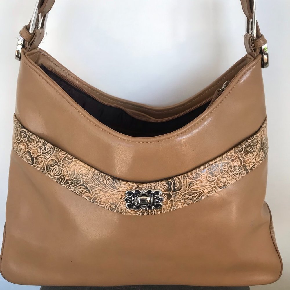 E Collection Caramel Shoulder Bag